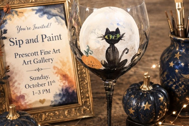 Black Cat Wine Glass by Lily 10/11/26