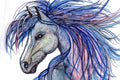 Alcohol Ink - Horse by Trish 10/14/26