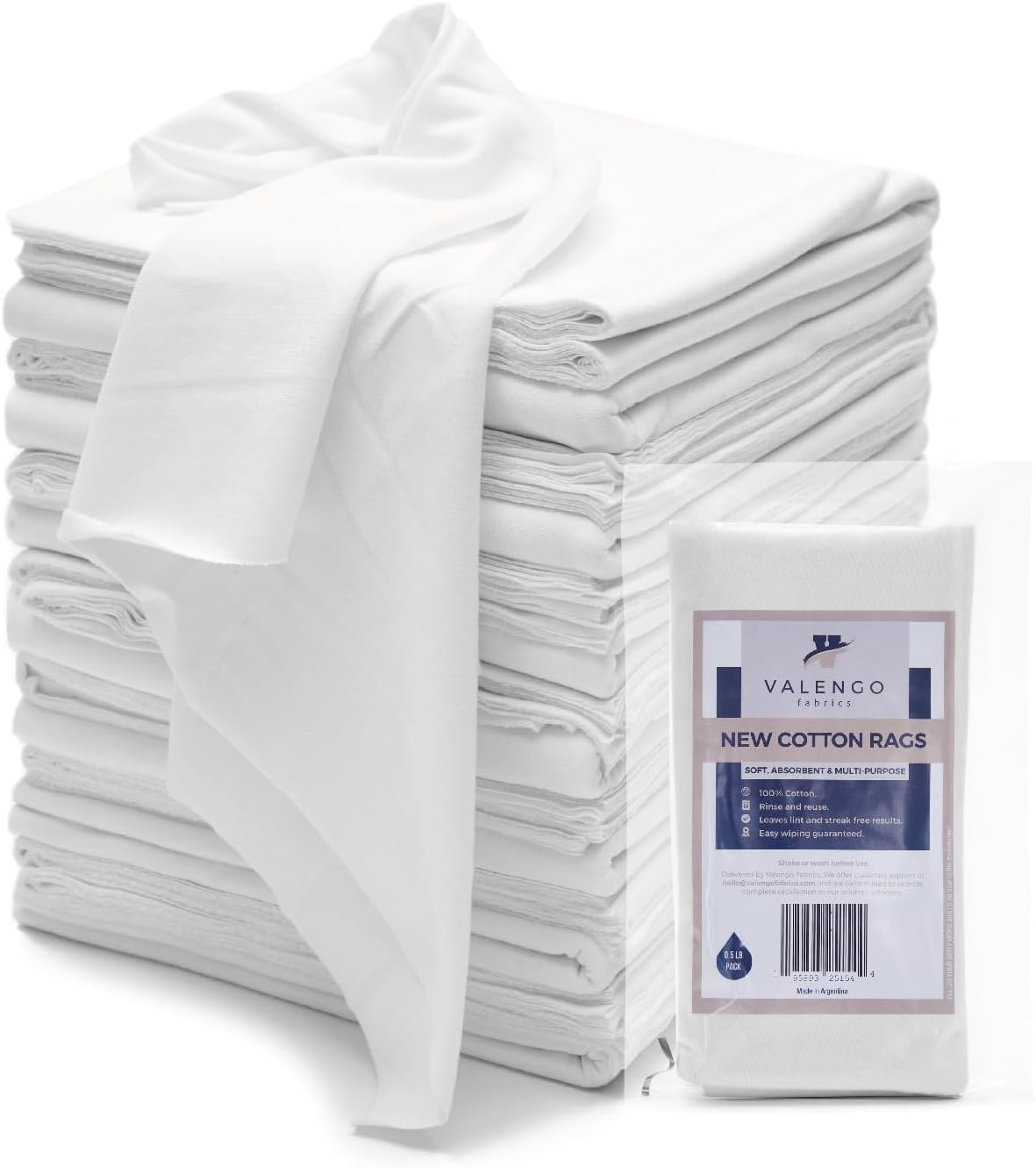 VALENGO New Lint Free Rags- 100% Cotton Rags