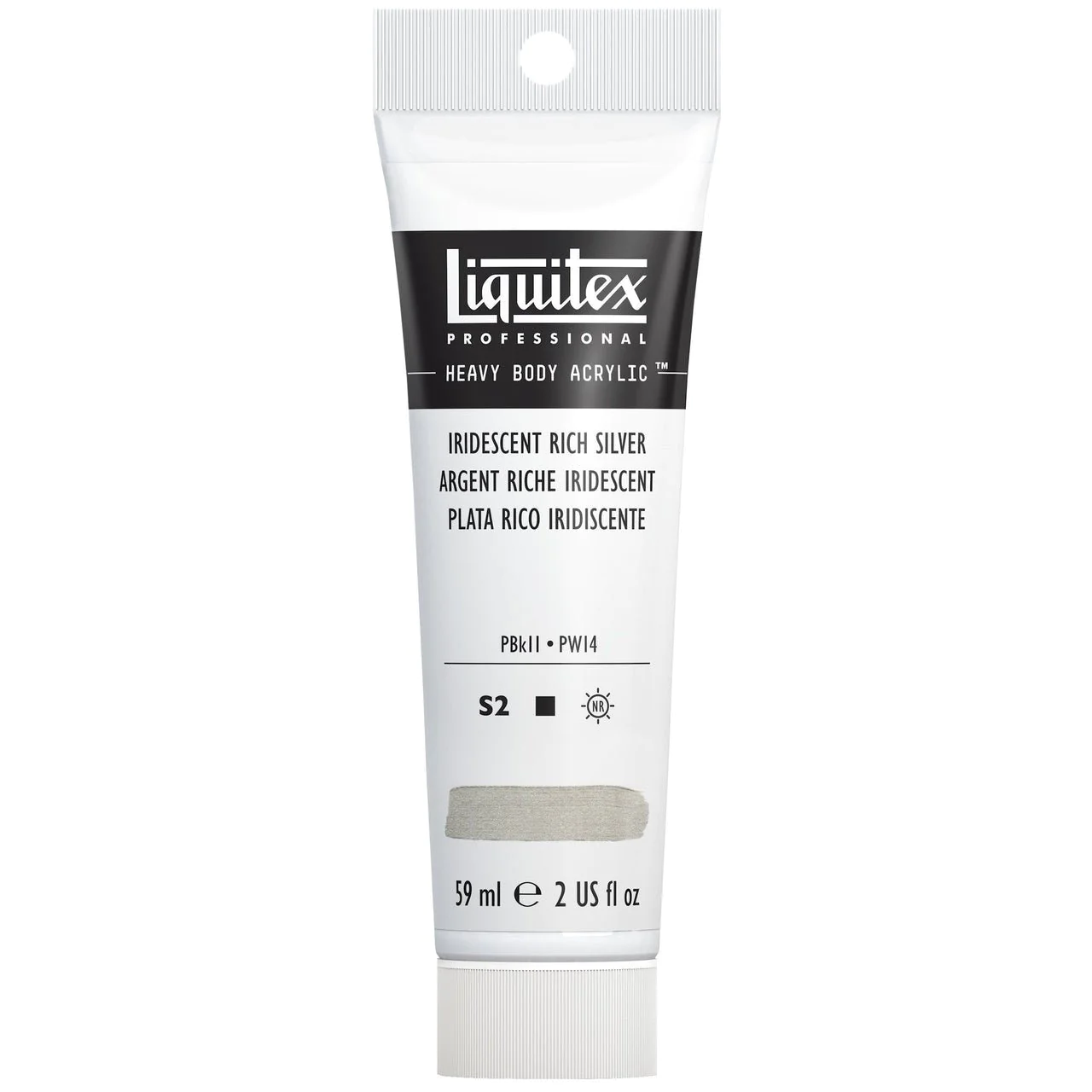 Liquitex Heavy Body Iridescent Rich Silver 2oz