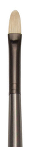 Zen Series 33 Synthetic & White Bristle Blend Long Handle Brushes, Filberts, 2