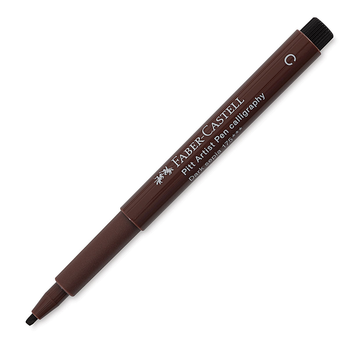 FABER CASTELL PITT PEN CHISEL DK SEPIA
