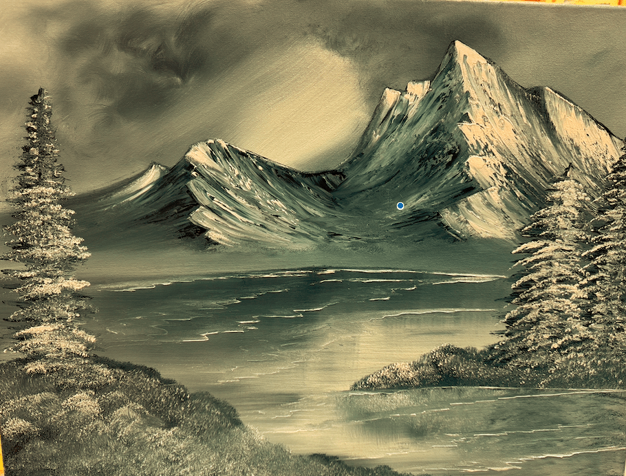 BOB ROSS PAINTING CLASS PRESCOTT FINE ART SHADES OF GRAY SEASON 2 EPISODE 4