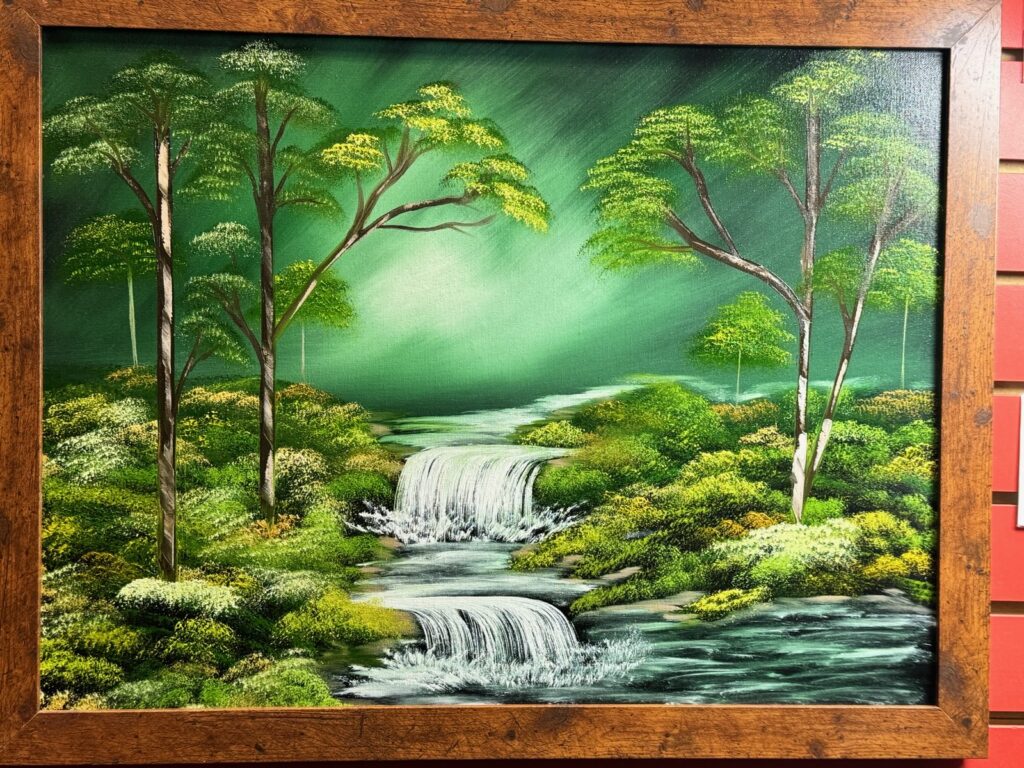 BOB ROSS PAINTING CLASS PRESCOTT FINE ART BUBBLING BROOK SEASON 5 EPISODE 7