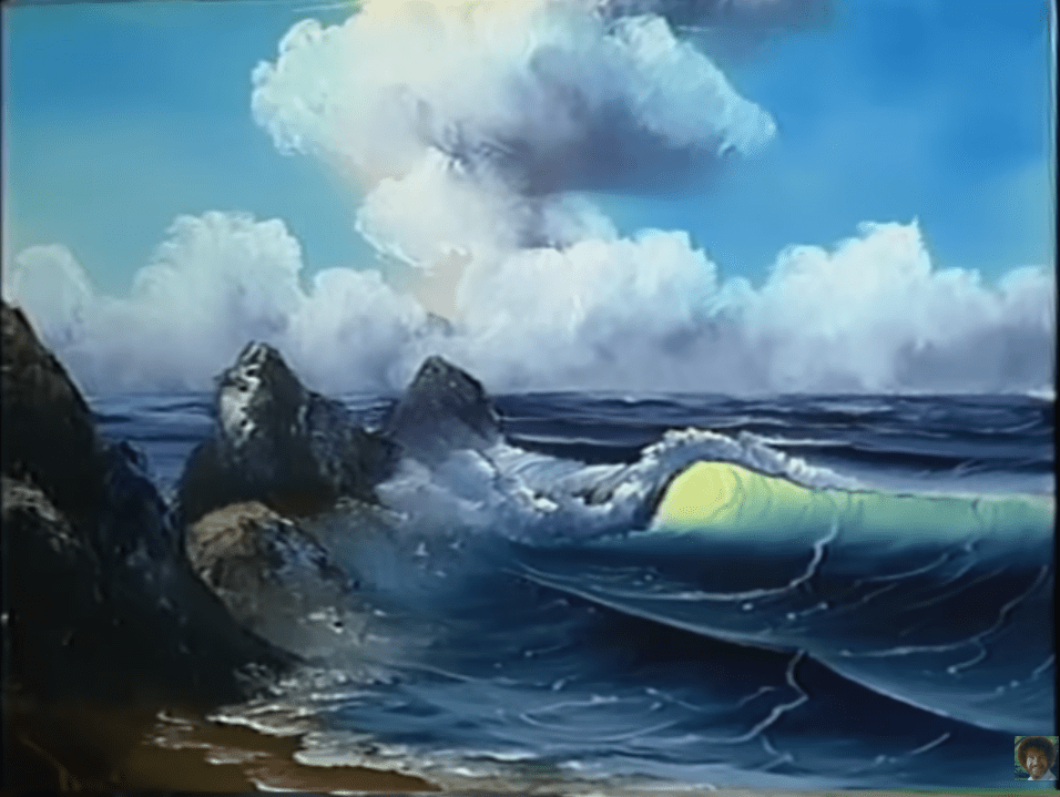 BOB ROSS PAINTING CLASS PRESCOTT FINE ART WAVES OF WONDER SEASON 15 EPISODE 6
