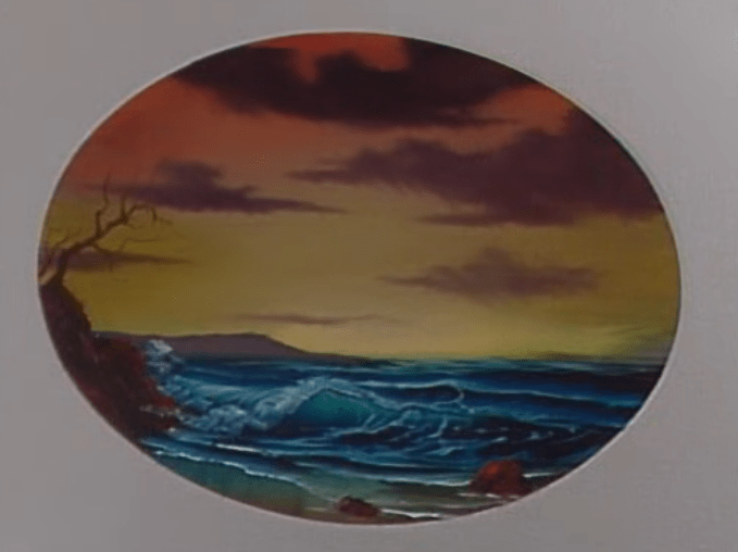 BOB ROSS PAINTING CLASS PRESCOTT FINE ART TRANQUIL SEAS SEASON 28 EPISODE 11